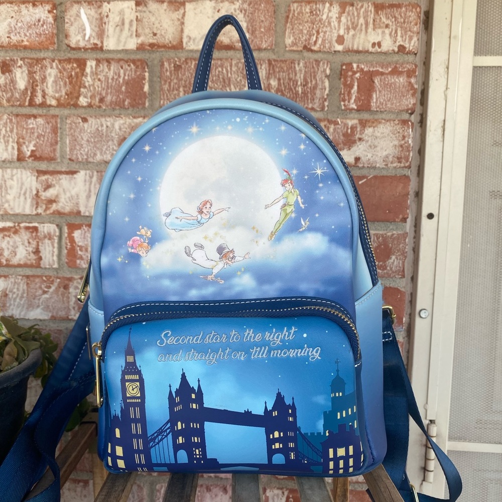Loungefly Peter Pan Mini Backpack Used - image 1